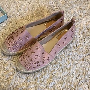 pink slip on shoes